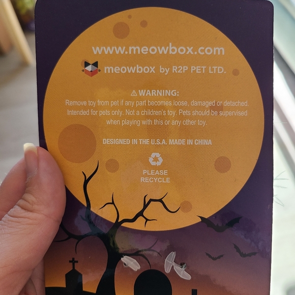 Halloween jack-o-lantern cat toy - Picture 4 of 5